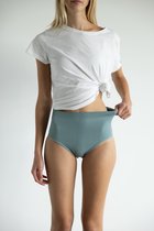 Insua Dames Chunky Rib Slips 3-Pack Zwart/Muntgroen/Rood-Roest - Maat L