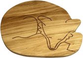 bord Fox junior 25,5 x 21 cm eikenhout blank