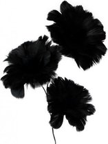 verenbloemen op steel 75 cm zwart