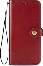 Hoesje geschikt voor iPhone 12 Mini - Bookcase - Pasjeshouder - Portemonnee - Kunstleer - Rood