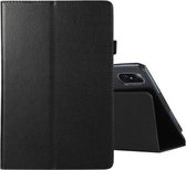 Voor Honor Tablet V7 Pro Litchi Textuur Effen Kleur Horizontale Flip Lederen Case met Houder & Pen Slot (Zwart)