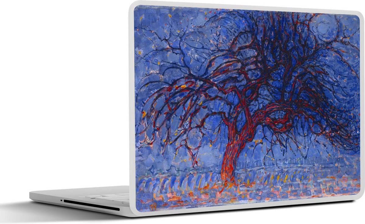 Afbeelding van product SleevesAndCases  Laptop sticker - 14 inch - Rode boom - Piet Mondriaan