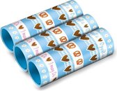 serpentines oktoberfest 4 meter papier blauw 3 stuks