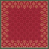 napperon X-Mas Deco 84 cm papier rood