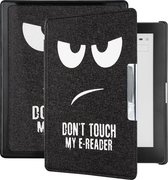 Lunso Geschikt voor Kobo Aura Edition 1 hoes (6 inch) - sleepcover - Don't Touch