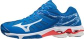 Mizuno Wave Voltage - Sportschoenen - blauw/wit/oranje - maat 38