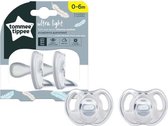 TOMMEE TIPPEE Ultralichte siliconen fopspeen x2 0-6 maanden