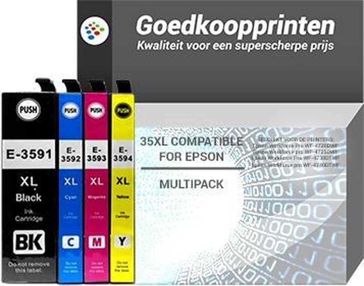 Epson 35XL inkt cartridges Multipack - Huismerk
