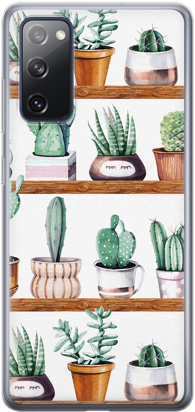 Coque de portable Samsung S20 FE - Cactus | Samsung Galaxy S20 FE | Étui en Siliconen TPU | Couverture arrière transparente
