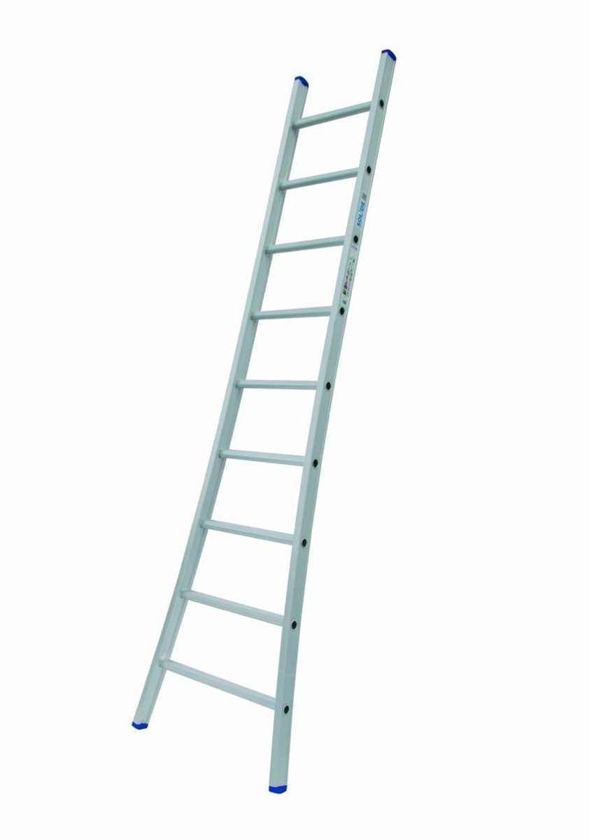 Solide Enkele Uitgebogen Ladder - 1x9 Sporten | Bestel nu
