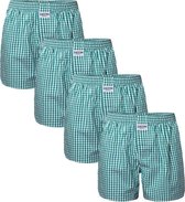 Zaccini 4-pack woven boxershorts - groen