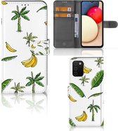 Beschermhoes Geschikt voor Samsung Galaxy A03s Flip Case Banana Tree