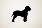 Lagotto Romagnolo - Silhouette hond - M - 60x72cm - Zwart - wanddecoratie