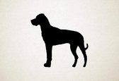 Labradane - Silhouette hond - S - 45x48cm - Zwart - wanddecoratie