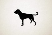 Doberdor - Silhouette hond - M - 57x84cm - Zwart - wanddecoratie