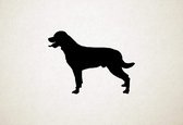 Rottador - Silhouette hond - S - 41x56cm - Zwart - wanddecoratie