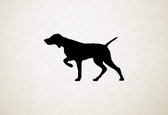 Pointer - Silhouette hond - S - 34x57cm - Zwart - wanddecoratie