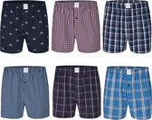 MG-1 Wijde Boxershorts Heren 6-Pack D700 Multipack - Maat  M - Losse boxershort heren