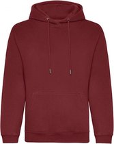 Organic Hoodie Maat L (Bordeaux)