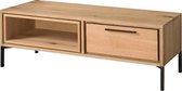 Tv-meubel | ravenna | eikenhout | naturel | 140 x 44 x 42(h) cm