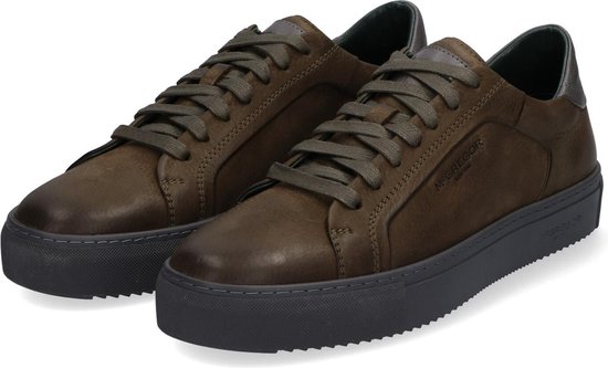 McGregor Heren Sneakers - Groen - Lage Sneakers - Leer - Veters | bol.com