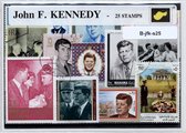 J.F. Kennedy – Luxe postzegel pakket (A6 formaat) - collectie van 25 verschillende postzegels van J.F. Kennedy – kan als ansichtkaart in een A6 envelop. Authentiek cadeau - kado -