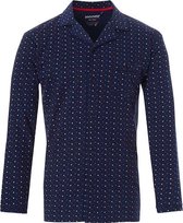Pastunette heren pyjama jasje L/M Knoopsluiting - Mix & Match - 3XL - Blauw