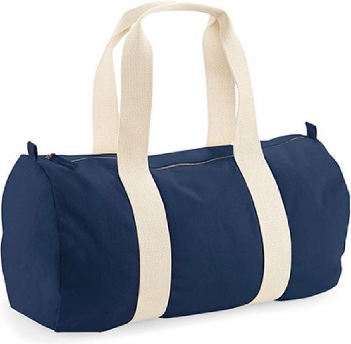 Westford Mill EarthAware® Organic Barrel Bag WM814 - French Navy - 50 x 25 x 25 cm