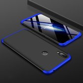 Huawei Y7 (2019) Hoesje - Mobigear - 360 Serie - Hard Kunststof Backcover - Zwart / Blauw - Hoesje Geschikt Voor Huawei Y7 (2019)