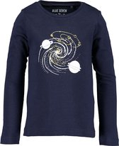 Blue Seven - meisjes longsleeve - blauw - Maat 104