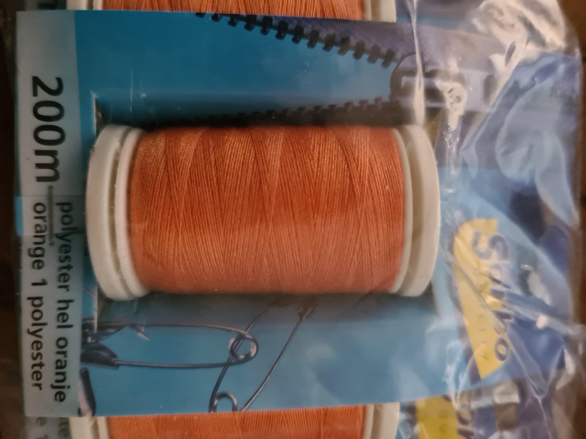 Sorbo 200m garen polyester hel oranje