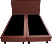 Bedworld Boxspring 180x190 - Geveerd - Velours - Oud roze (ML63)