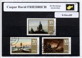 Caspar David Friedrich – Luxe postzegel pakket (A6 formaat) : collectie van verschillende postzegels van Caspar David Friedrich – kan als ansichtkaart in een A6 envelop - authentie