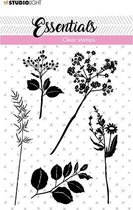 Clear stamps A7 silhouette Flowers/leaves nr. 22