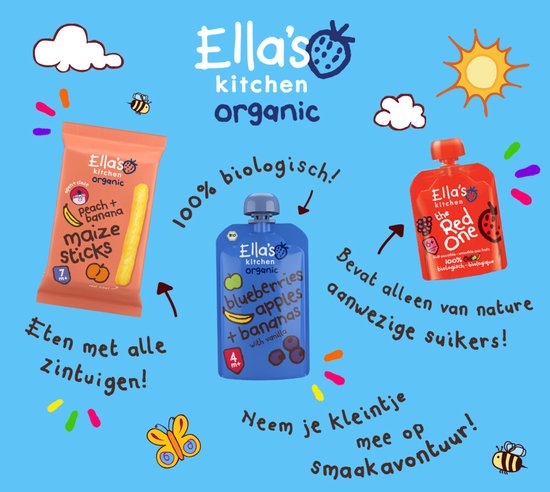 Ella's kitchen Yoghurt Griekse Stijl 6+ m Aardbei 90 gr - 6x 90 gr - Voordeelverpakking van Ella's Kitchen — afbeelding 2