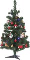 Sapin de Noël artificiel complet / arbre artificiel avec décoration et éclairage 90 cm - Sapins de Noël artificiels avec lumière et décoration de Noël