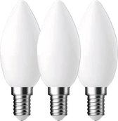 Ledlamp Kaars - set van 3 - E14 - 250 lm - mat
