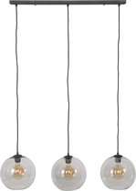 Moderne hanglamp met 3 bolvormige kappen Ø30 cm in glas