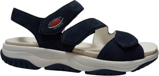 Gabor Rollingsoft sandalen blauw - Maat 43 | bol.com