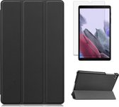 Samsung Galaxy Tab A7 Lite (2021) hoes - Tri-Fold Book Case + Screenprotector - Zwart