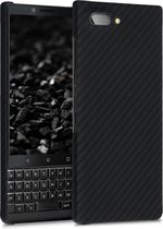 kalibri hoesje voor Blackberry KEYtwo (Key2) - aramidehoes voor smartphone - mat zwart