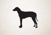 Silhouette hond - Poitevin - M - 60x74cm - Zwart - wanddecoratie