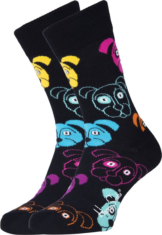 Happy Socks Dog Sokken Zwart, Maat 36/40