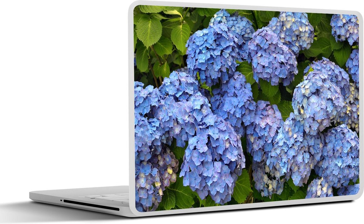 Afbeelding van product SleevesAndCases  Laptop sticker - 13.3 inch - Bos bloemen van hortensia