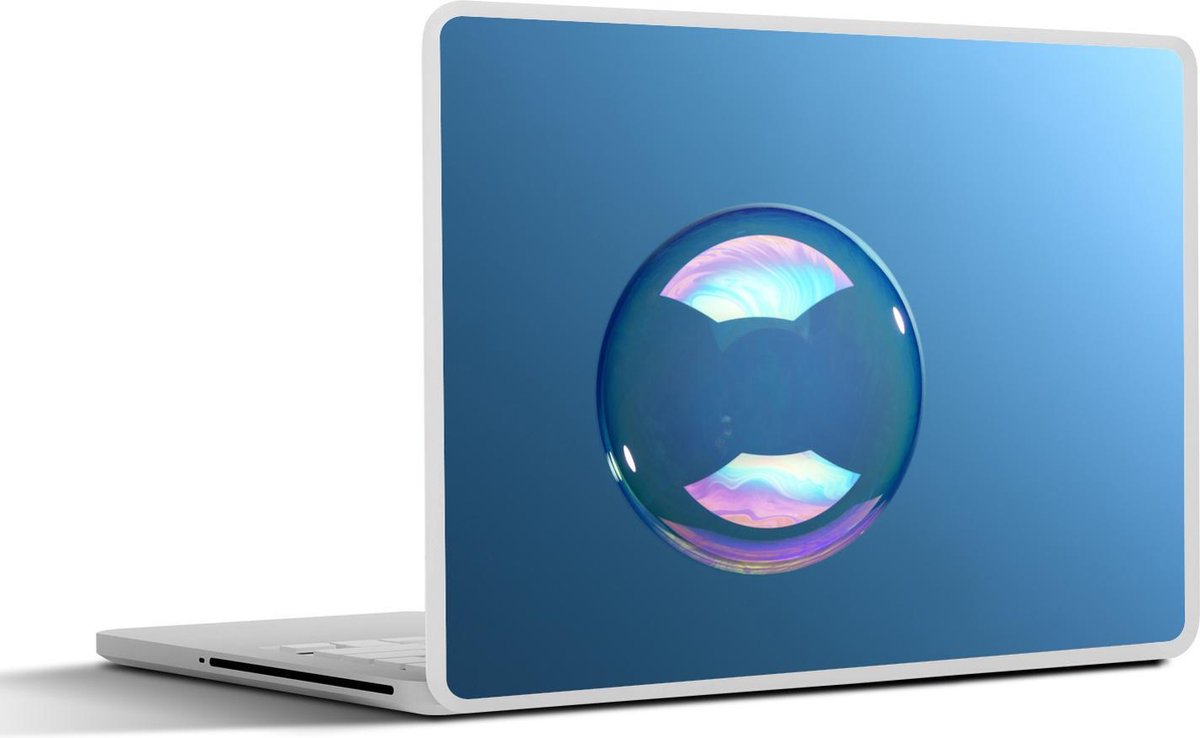 Laptop sticker - 13.3 inch - Luchtbel vliegt door de lucht - 31x22,5cm - Laptopstickers - Laptop skin - Cover