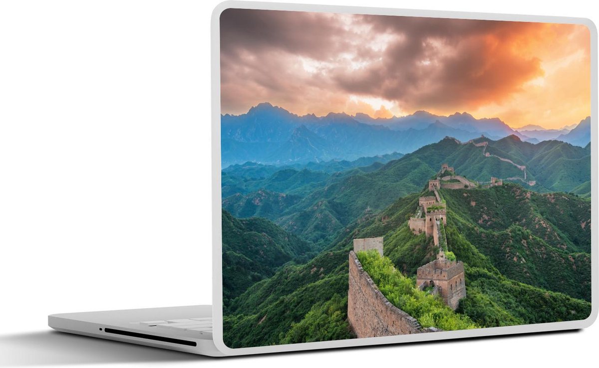 Afbeelding van product SleevesAndCases  Laptop sticker - 13.3 inch - Chinese muur in de bergen