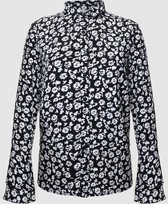 Voyar La Rue Blouse Lexi Volant | Zwart Print