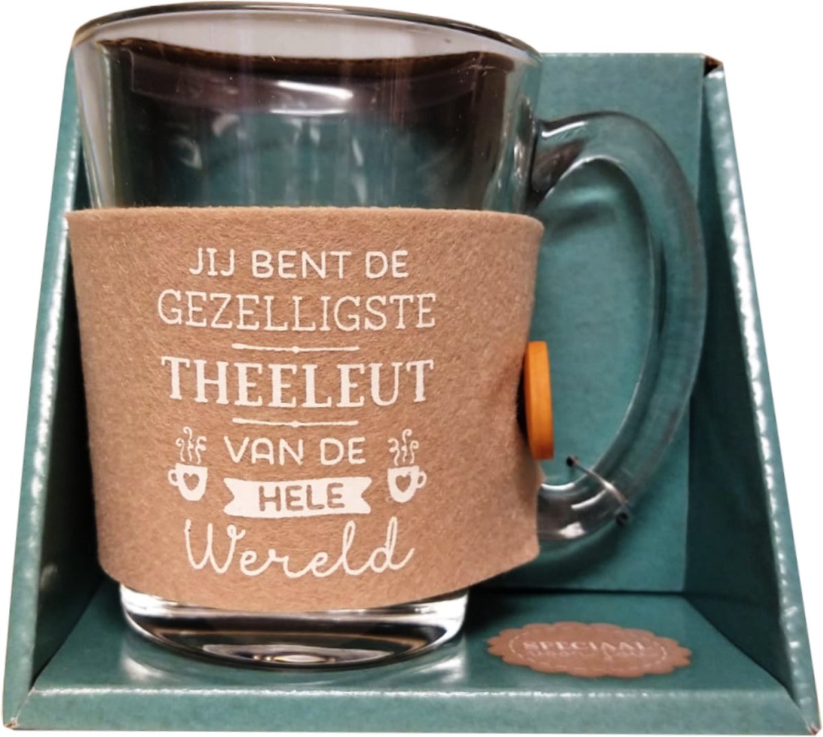Tijd voor thee - Theeglas - Gezelligste theeleut