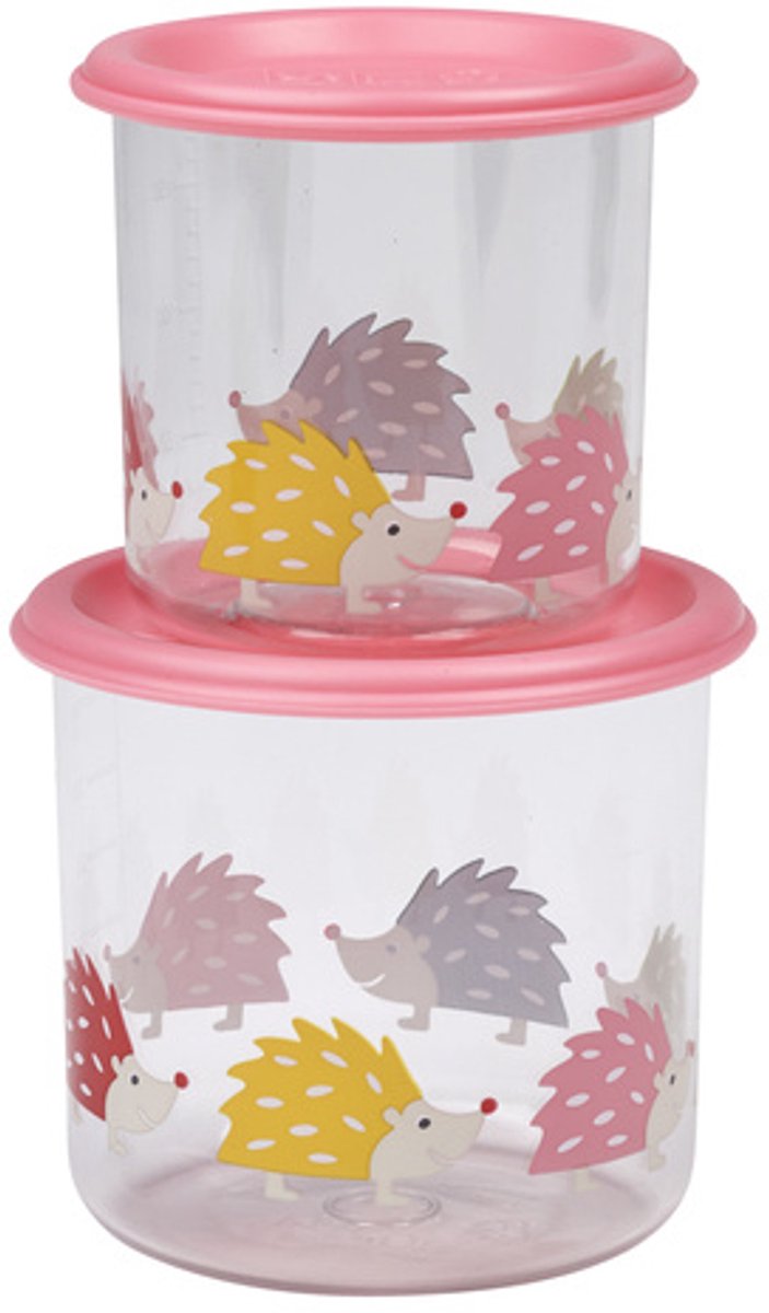 Sugarbooger Set van 2 Snackdoosjes Large Hedgehog