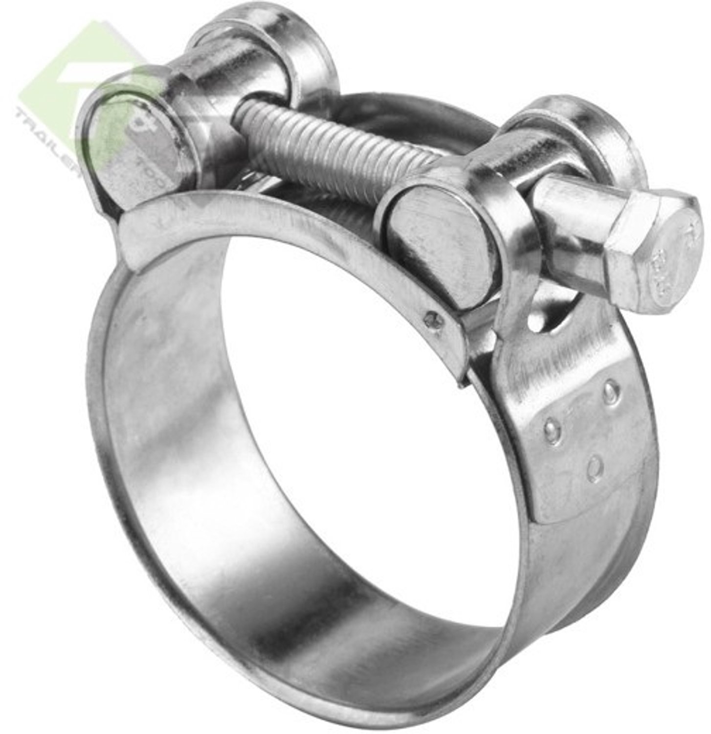 Slangklem 24 mm breed, 92 - 97 mm. Verzinkt